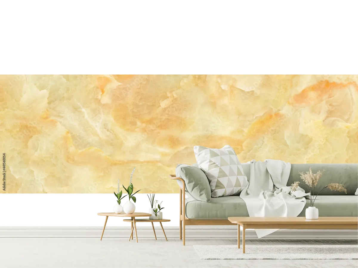 Mural Aurora Cálida para decoración de sala, vinil arquitectónico o tapiz