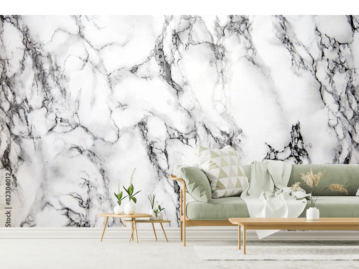 Mural Mármol Etéreo para Pared, Elegancia Moderna, Vinil o Tapiz