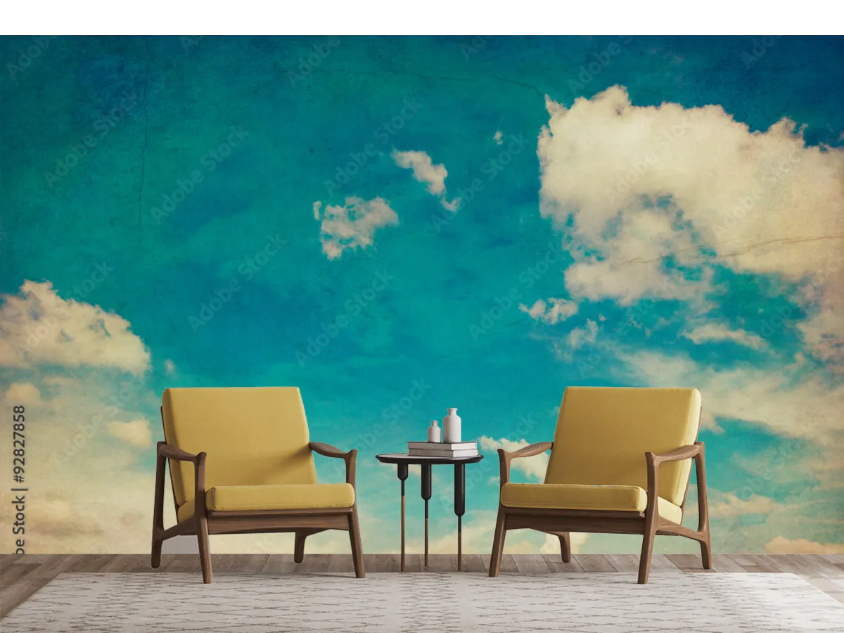 Mural Cielos de Ensueño Vintage en Vinil Arquitectónico o Papel Tapiz