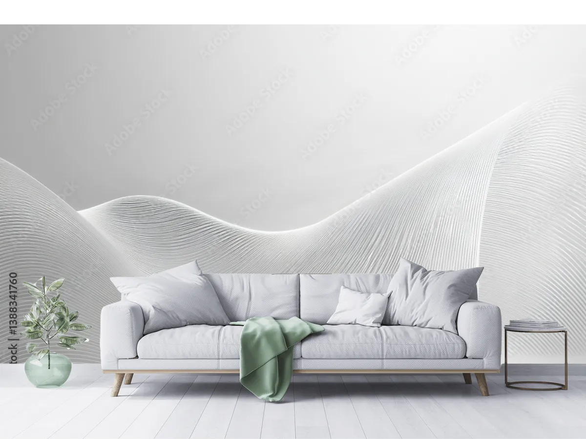 Mural Éter Minimalista – Fotomural moderno para decoración de sala en vinil, papel tapiz y más