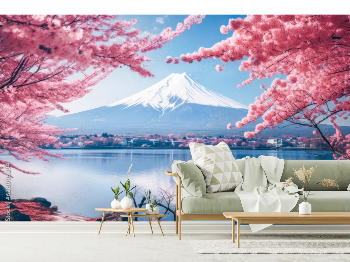 Fotomural Modelo Sakura Fuji | Vinil Arquitectónico, Liso o Texturizado