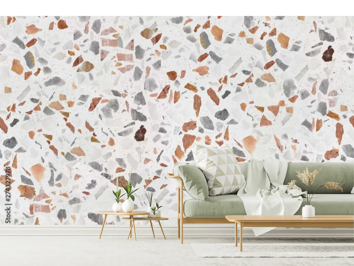 Mural Terrazo Moderno para Pared – Fotomural Decorativo Vinil, Papel Tapiz o Contract