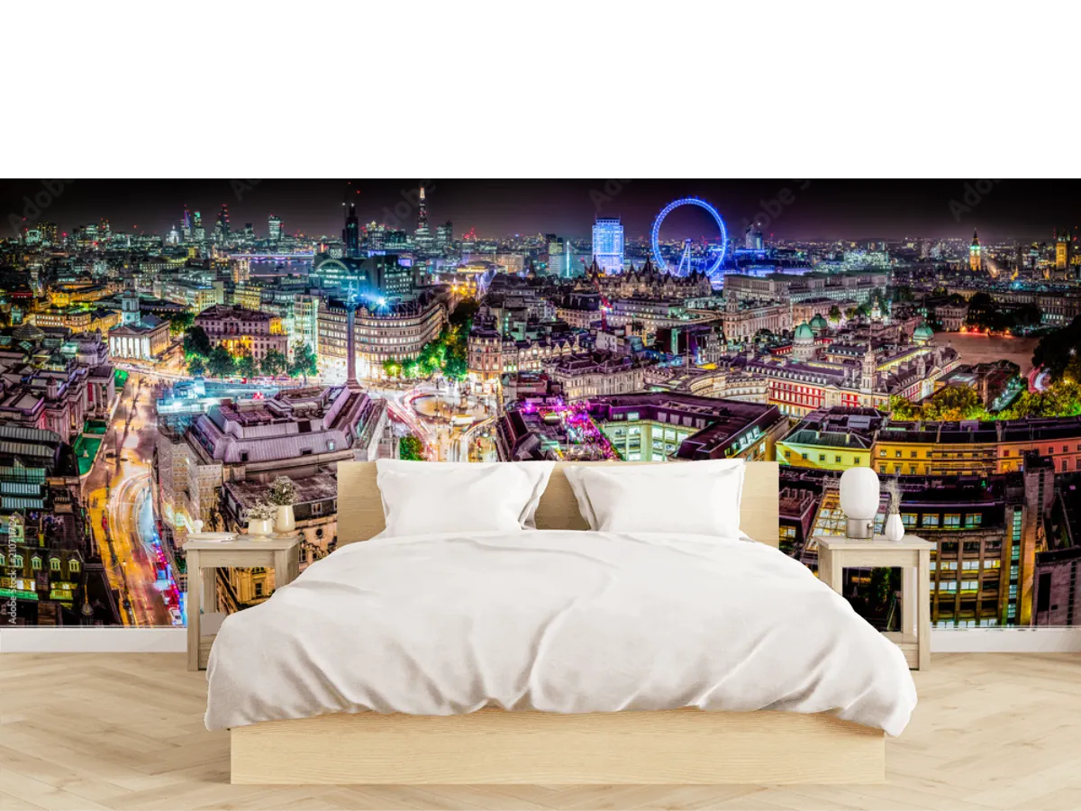 Mural Nocturno Urbano Londres – Fotomural Decorativo para Salas o Oficinas