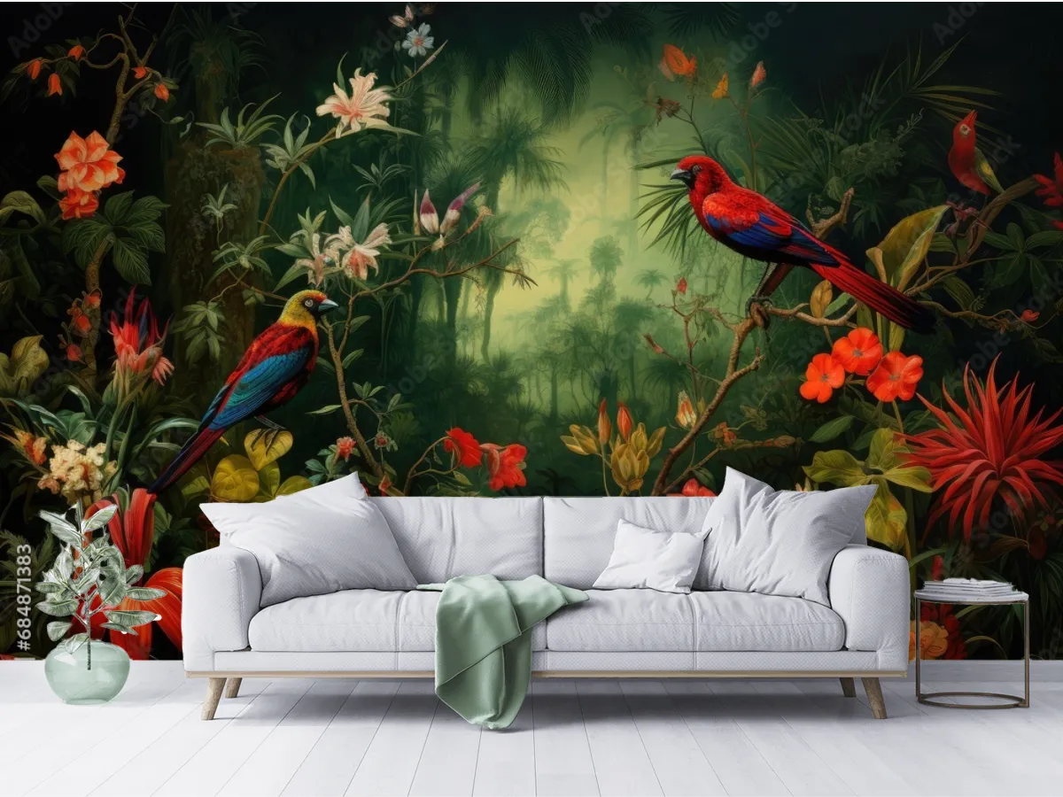 Mural Amazonas Encantado para sala o recámara - Fotomural decorativo en vinil arquitectónico y papel tapiz