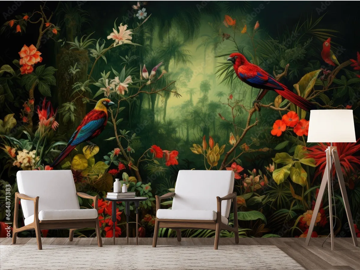 Mural Amazonas Encantado para sala o recámara - Fotomural decorativo en vinil arquitectónico y papel tapiz