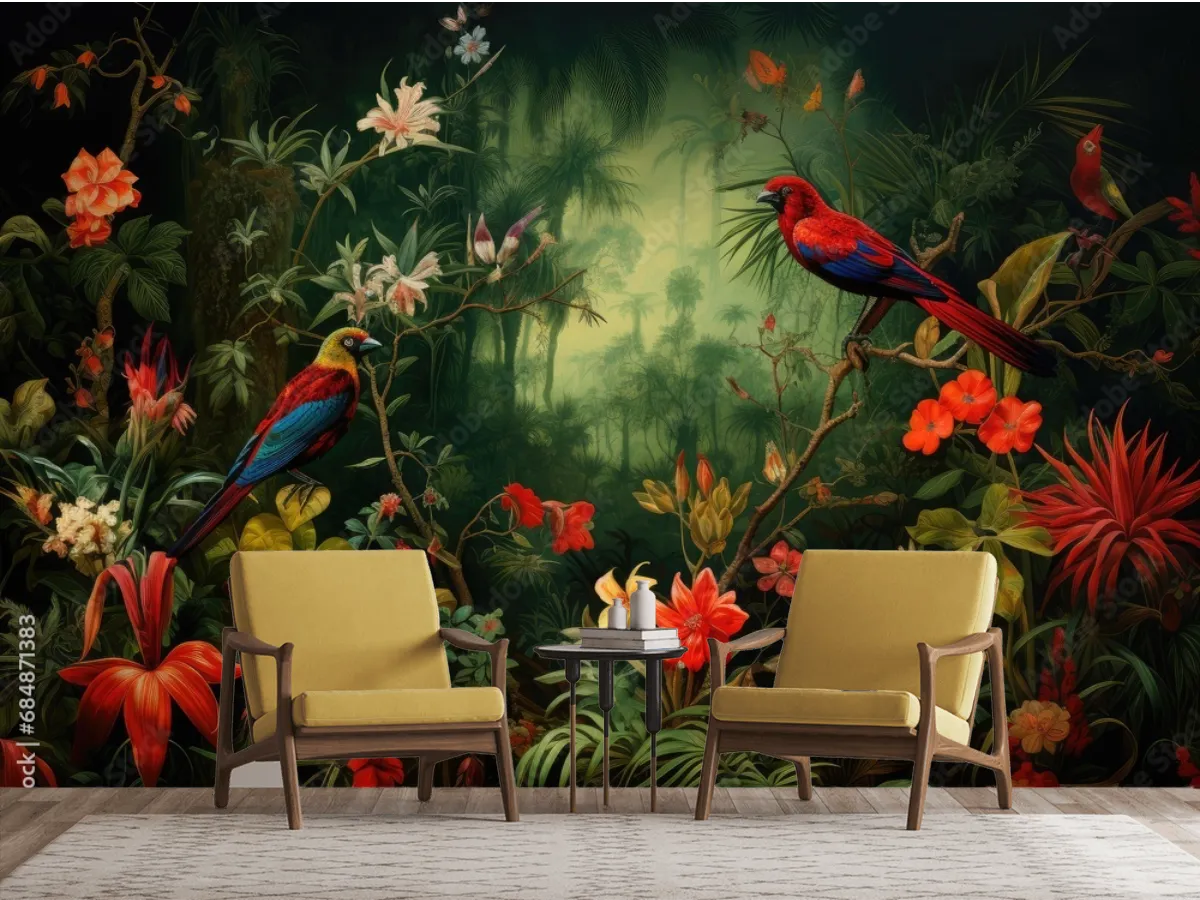 Mural Amazonas Encantado para sala o recámara - Fotomural decorativo en vinil arquitectónico y papel tapiz
