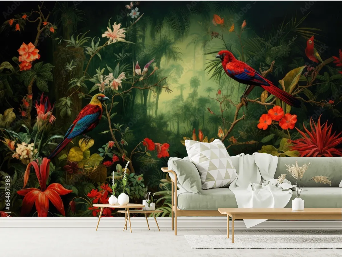 Mural Amazonas Encantado para sala o recámara - Fotomural decorativo en vinil arquitectónico y papel tapiz