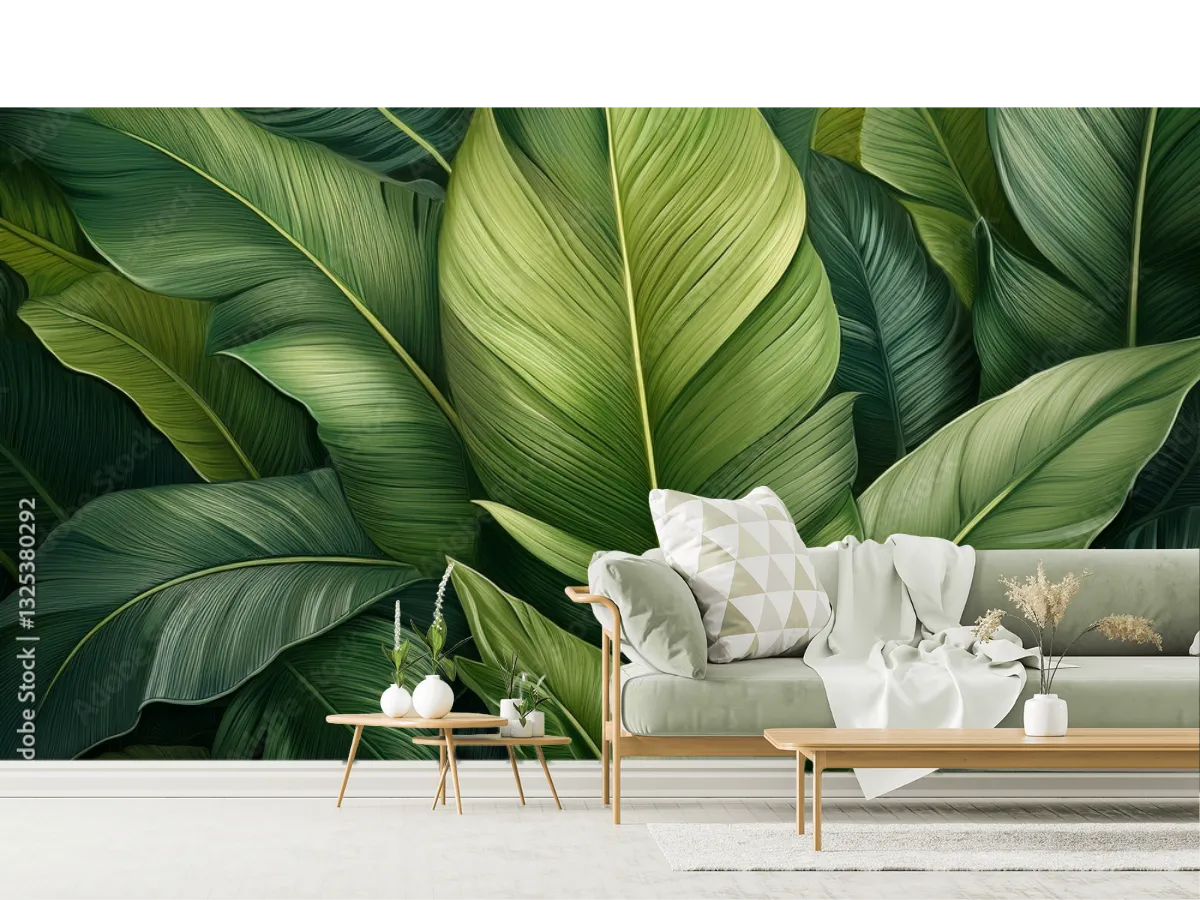 Mural Modelo Paraíso Tropical en Vinil Arquitectónico | Fotomural Decorativo