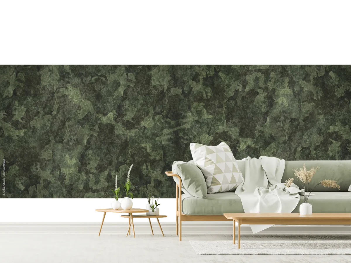 Mural Camuflaje Forestal Moderno para Decoración de Pared