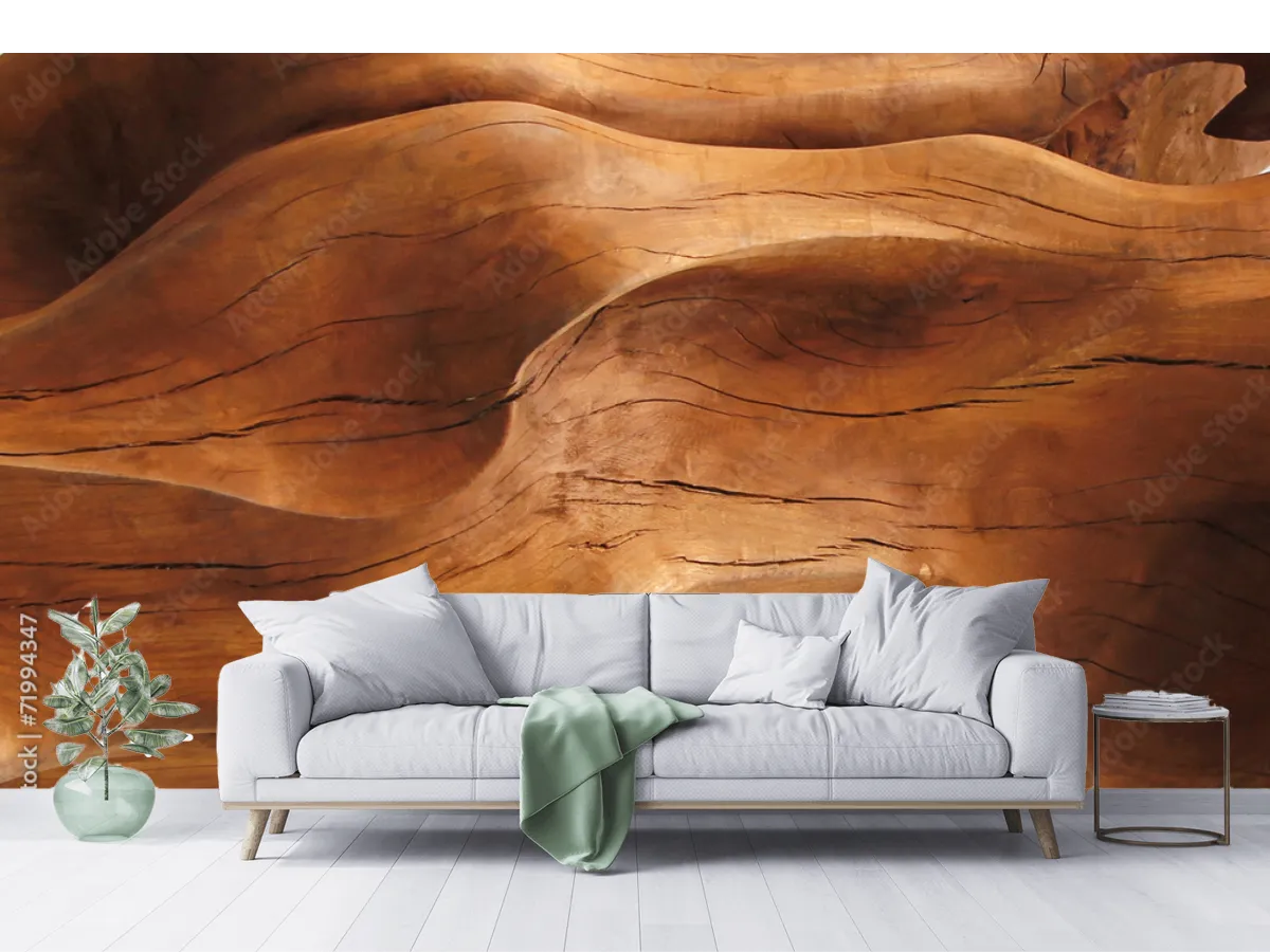 Mural Raíces Profundas Natural en Vinil Decorativo para Sala