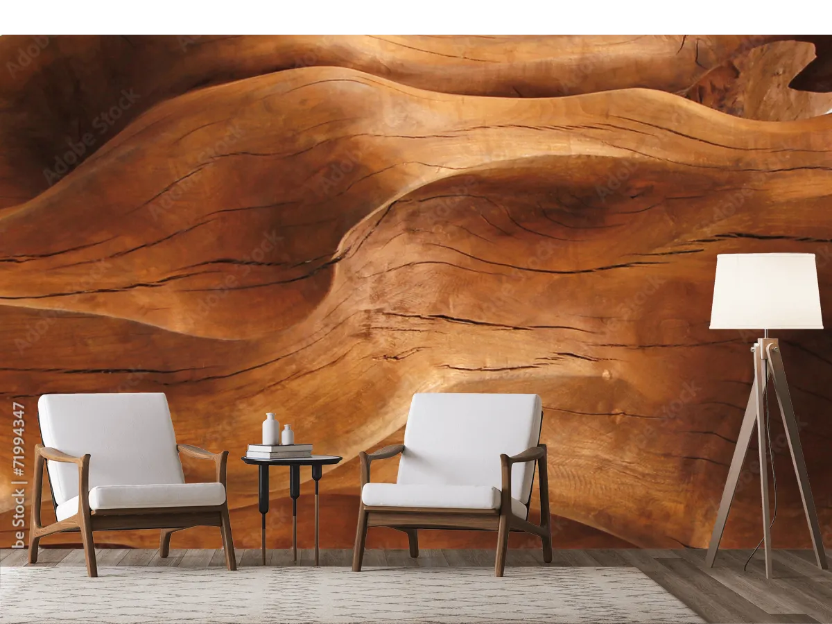 Mural Raíces Profundas Natural en Vinil Decorativo para Sala