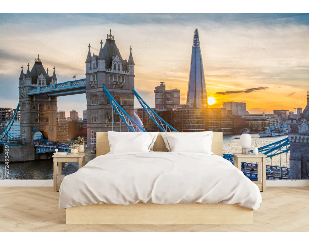Mural Amanecer London Bridge | Fotomural Decorativo Vinil Arquitectónico