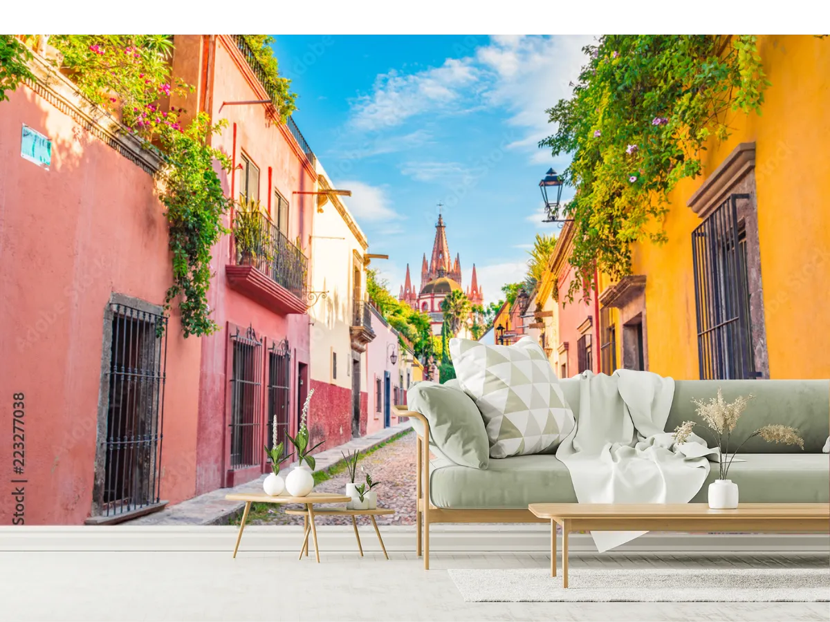 Mural San Miguel Encantado – Fotomural de Vinil Arquitectónico y Papel Tapiz