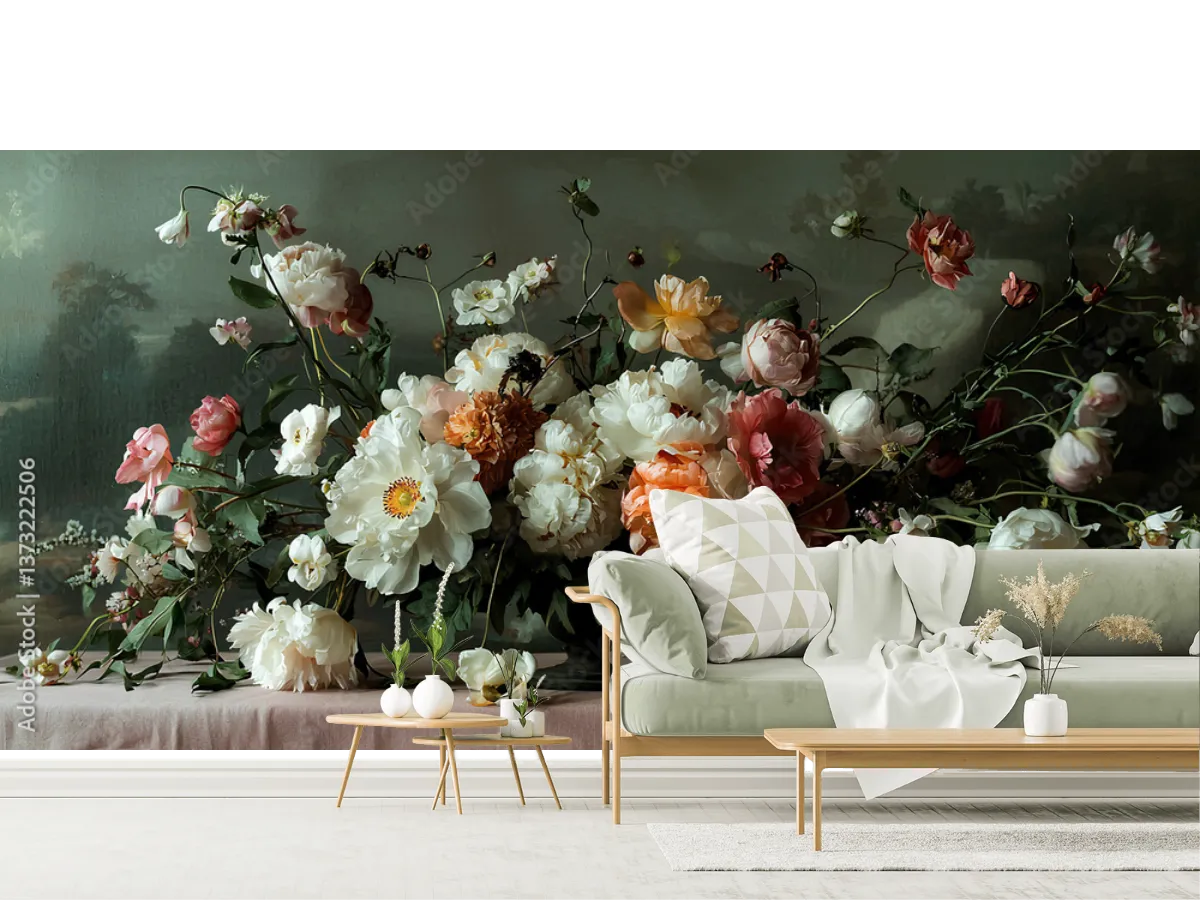 Mural Jardín Eterno - Fotomural para sala en Vinil Arquitectónico