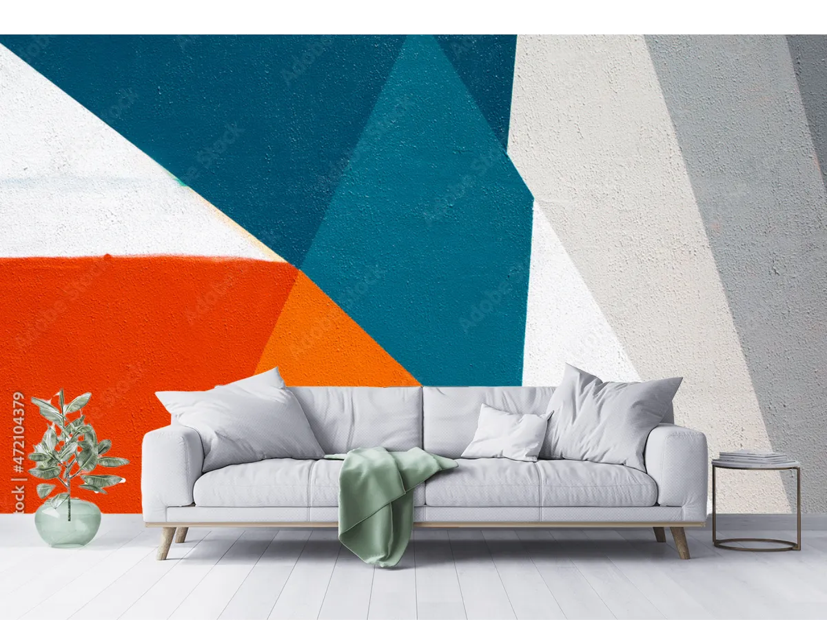 Mural Geométrico Prisma Moderno para Pared – Vinil y Papel Tapiz Decorativo