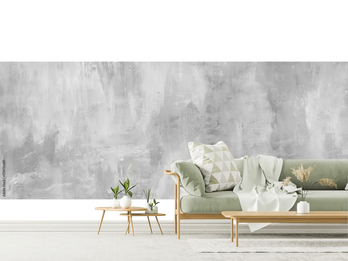Mural Minimalista Plenitud Gris – Fotomural Decorativo Vinil, Papel Tapiz y Más