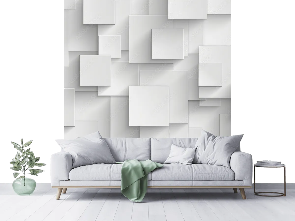 Mural Minimalista Esencias Geométricas | Fotomural Decorativo Personalizable
