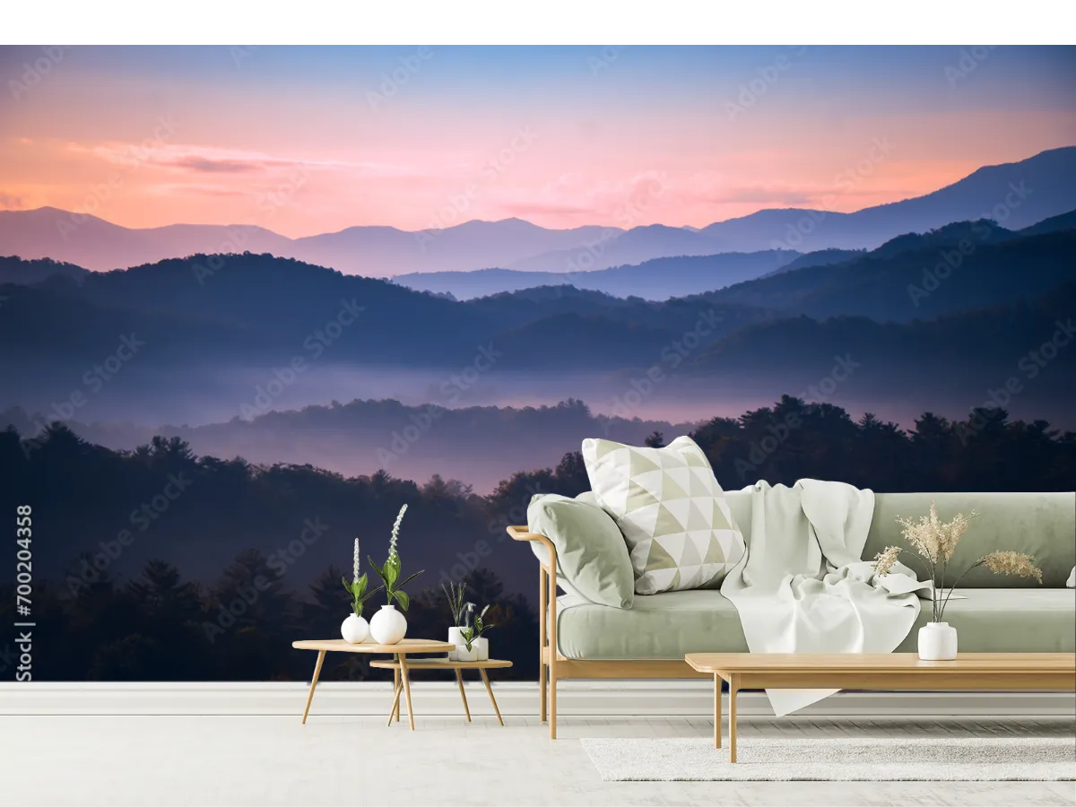 Mural Brumas de Montaña Amanecer | Fotomural Decorativo Personalizado