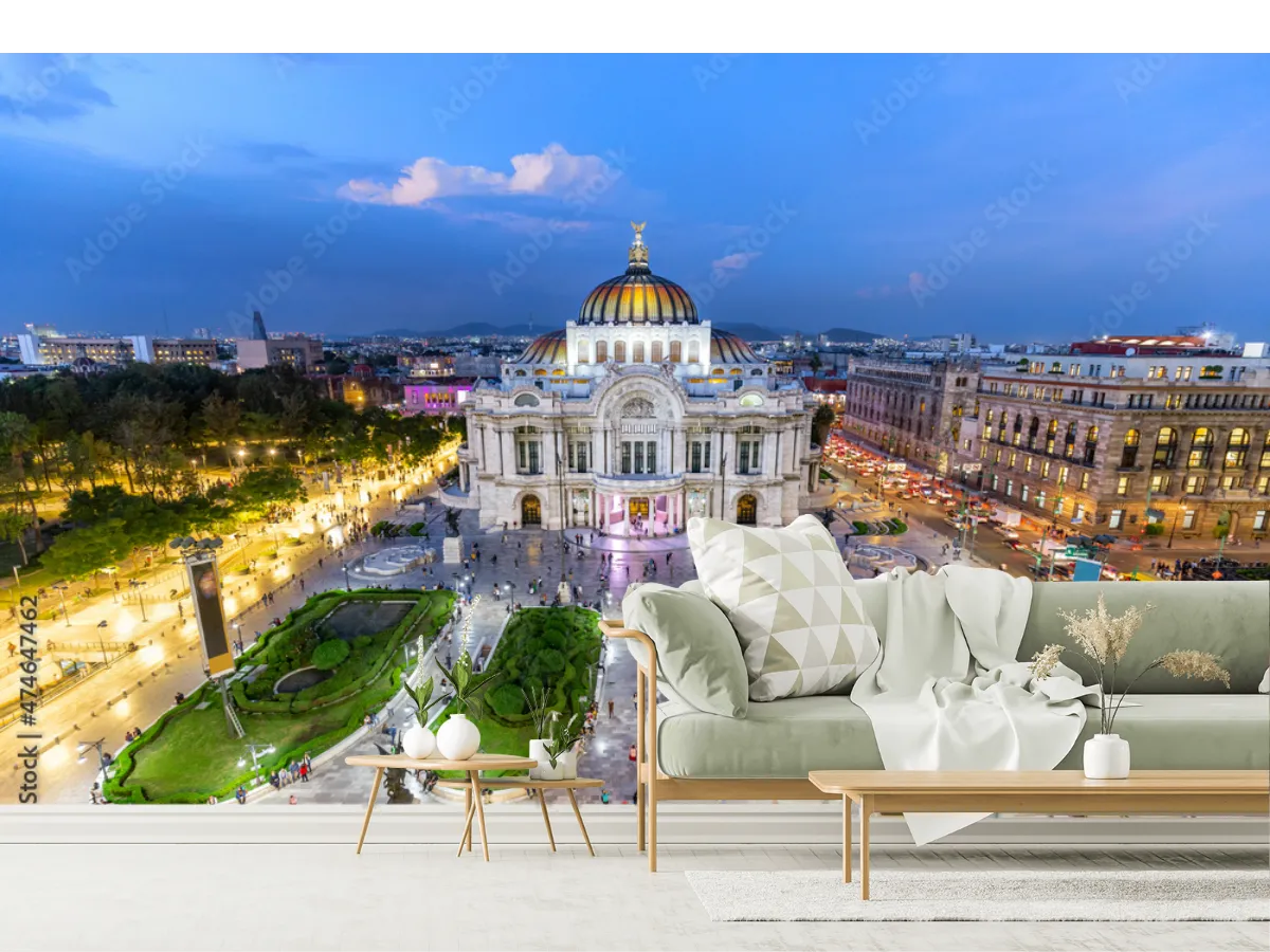 Mural Palacio Dorado CDMX – Fotomural para sala y oficina