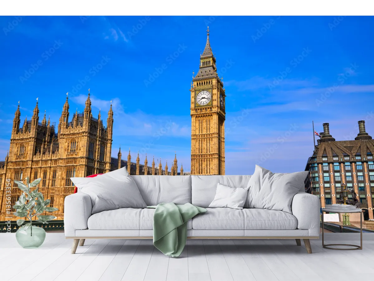 Mural Londres Urbano Big Ben | Fotomural decorativo vinil y tapiz personalizable