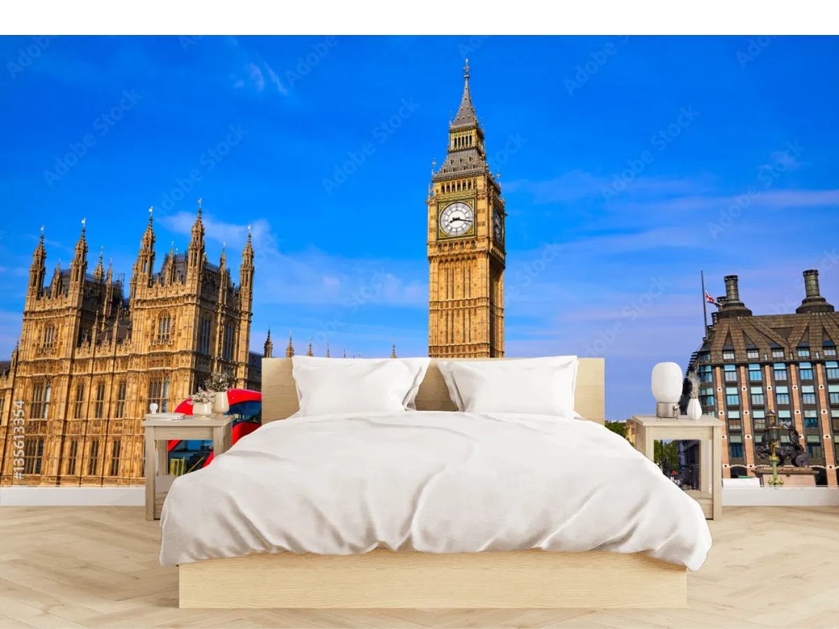 Mural Londres Urbano Big Ben | Fotomural decorativo vinil y tapiz personalizable