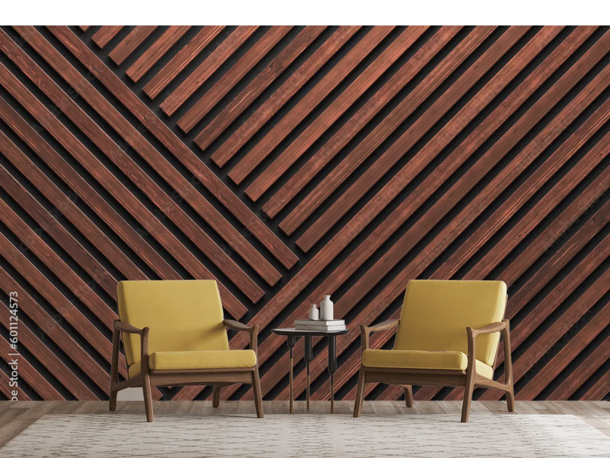 Mural Línea Sabia – Fotomural de pared textura madera moderna