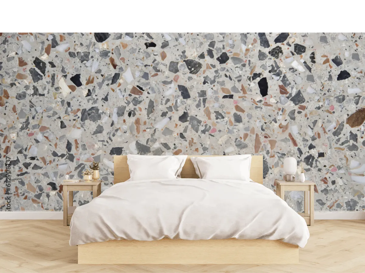 Mural Terrazzo Moderno – Fotomural para Decoración de Sala en Vinil o Tapiz