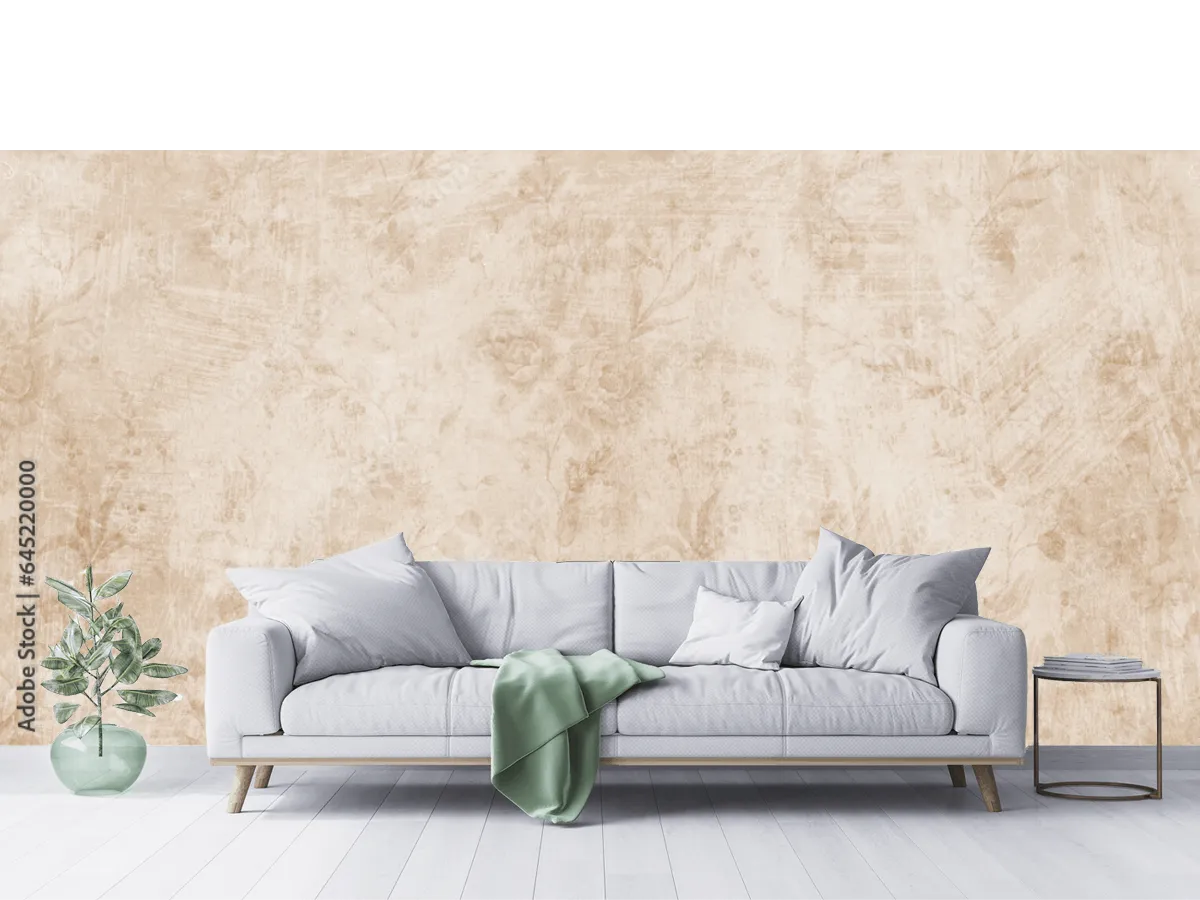 Mural Vintage Susurro Floral para Sala y Recámara en Vinil y Papel Tapiz