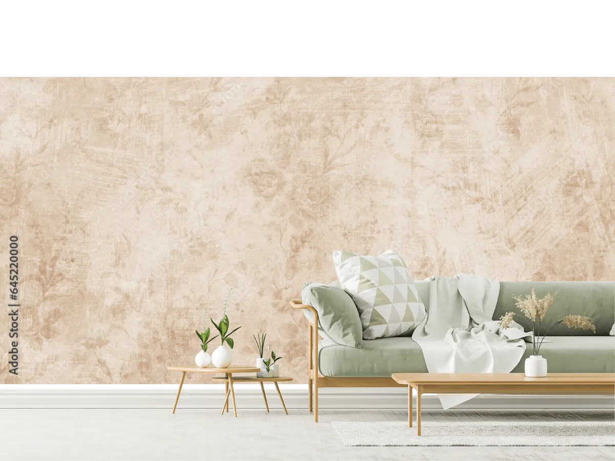 Mural Vintage Susurro Floral para Sala y Recámara en Vinil y Papel Tapiz