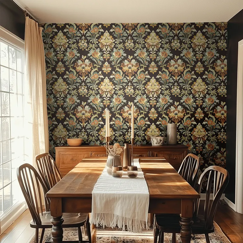 Papel tapiz Flores Ornamentales Tierra