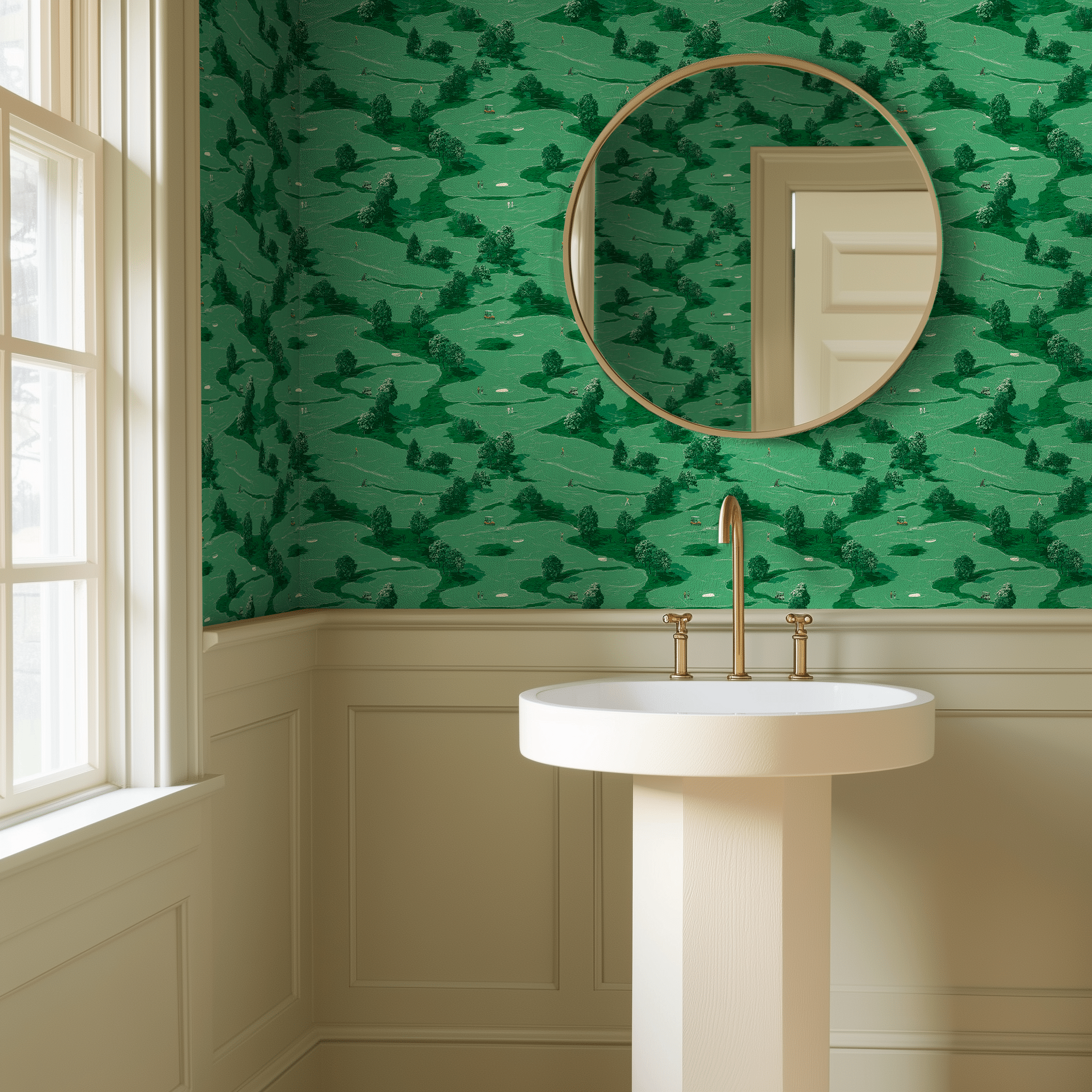Papel tapiz Paisaje de Golf Verde