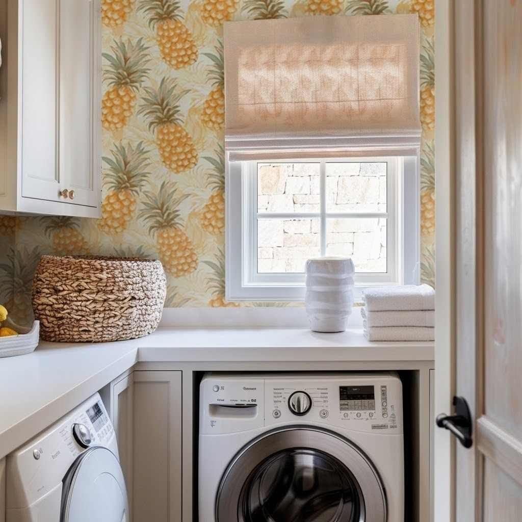 Papel tapiz Piñas Tropicales Ámbar