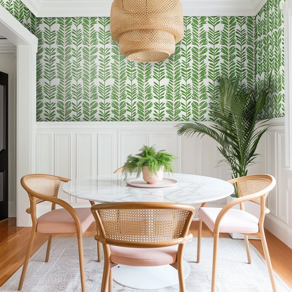 Papel tapiz Ramas Verdes en Vertical