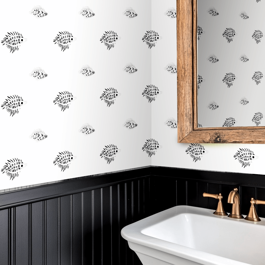 Papel tapiz Peces ilustrados Vespera