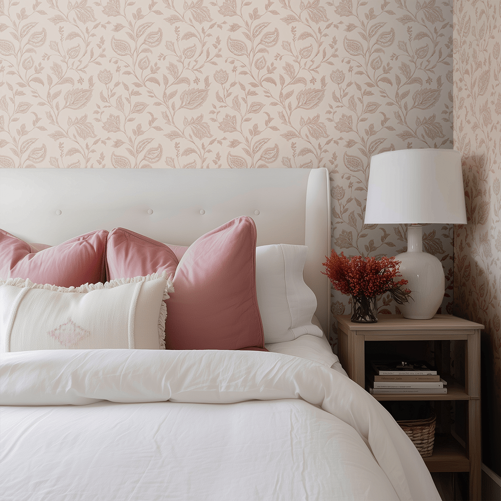Papel tapiz Enredaderas rosa Vinea