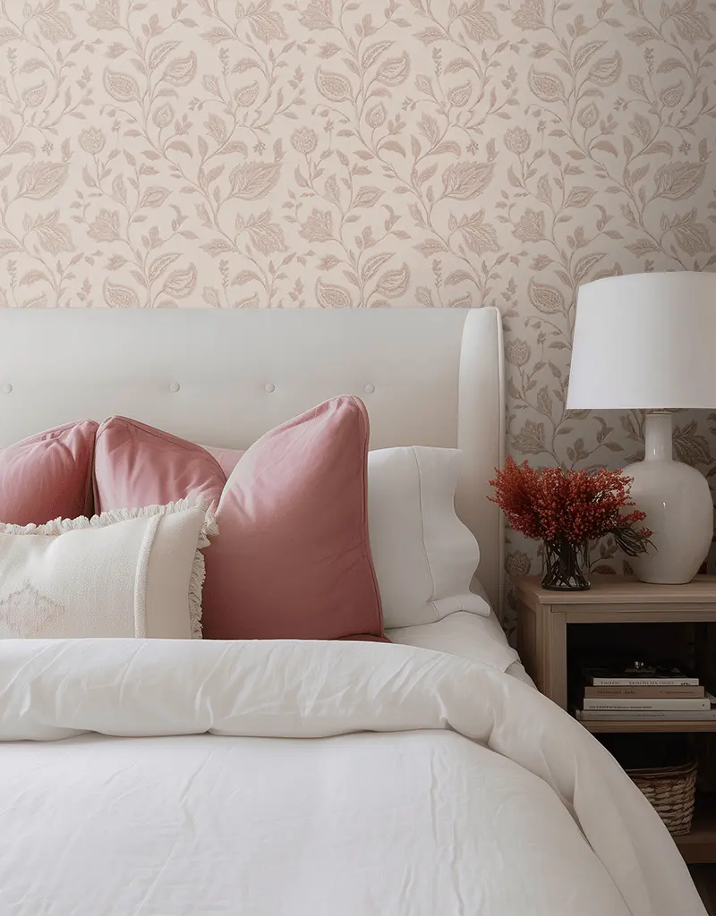 Papel tapiz Enredaderas rosa Vinea