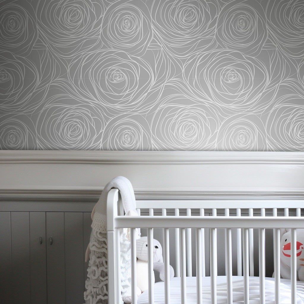 Papel tapiz Rosas lineales Wanda