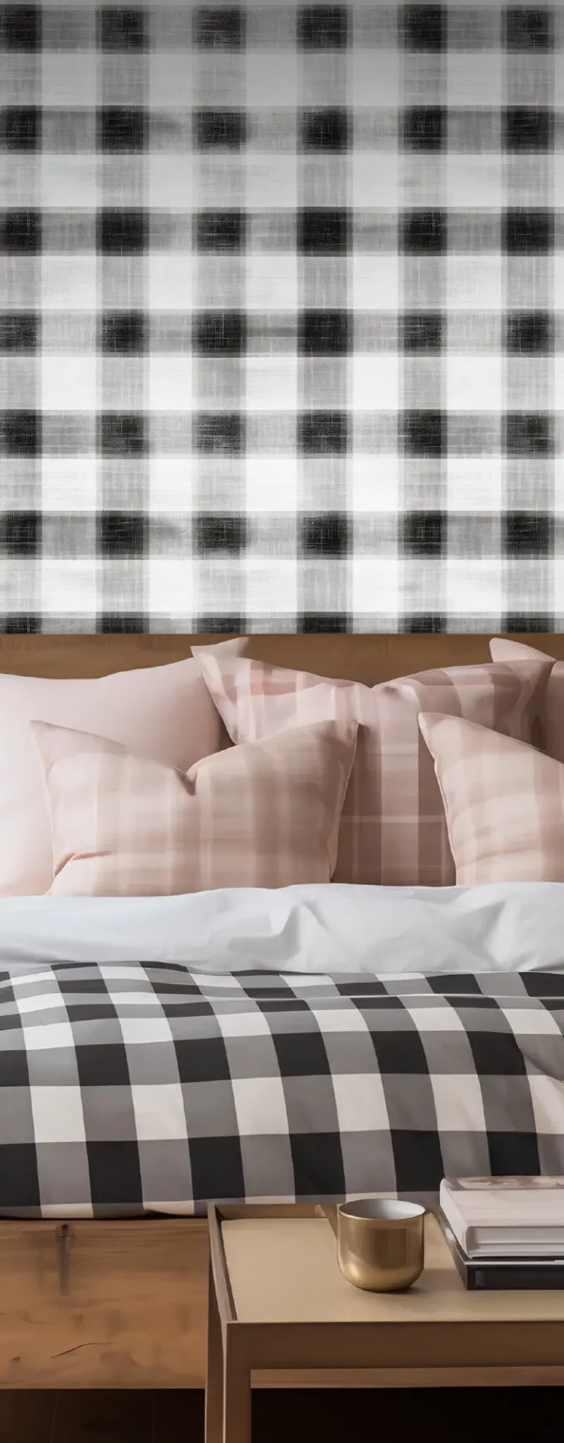Papel tapiz Cuadros negros efecto lienzo