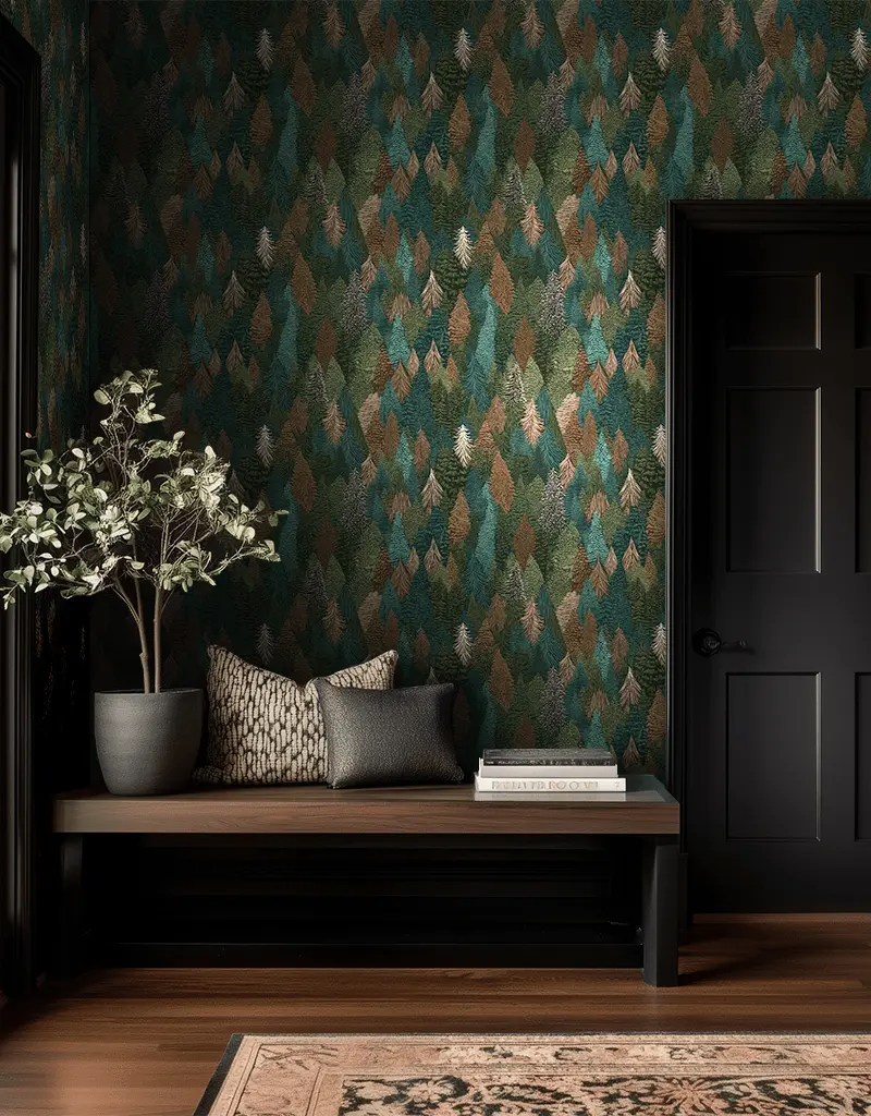 Papel tapiz Bosque oscuro Whetherly