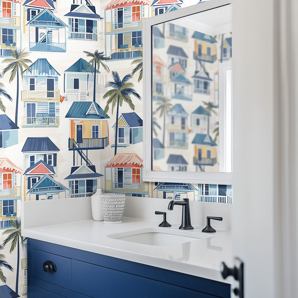 Papel tapiz Casas costeras Willoughby
