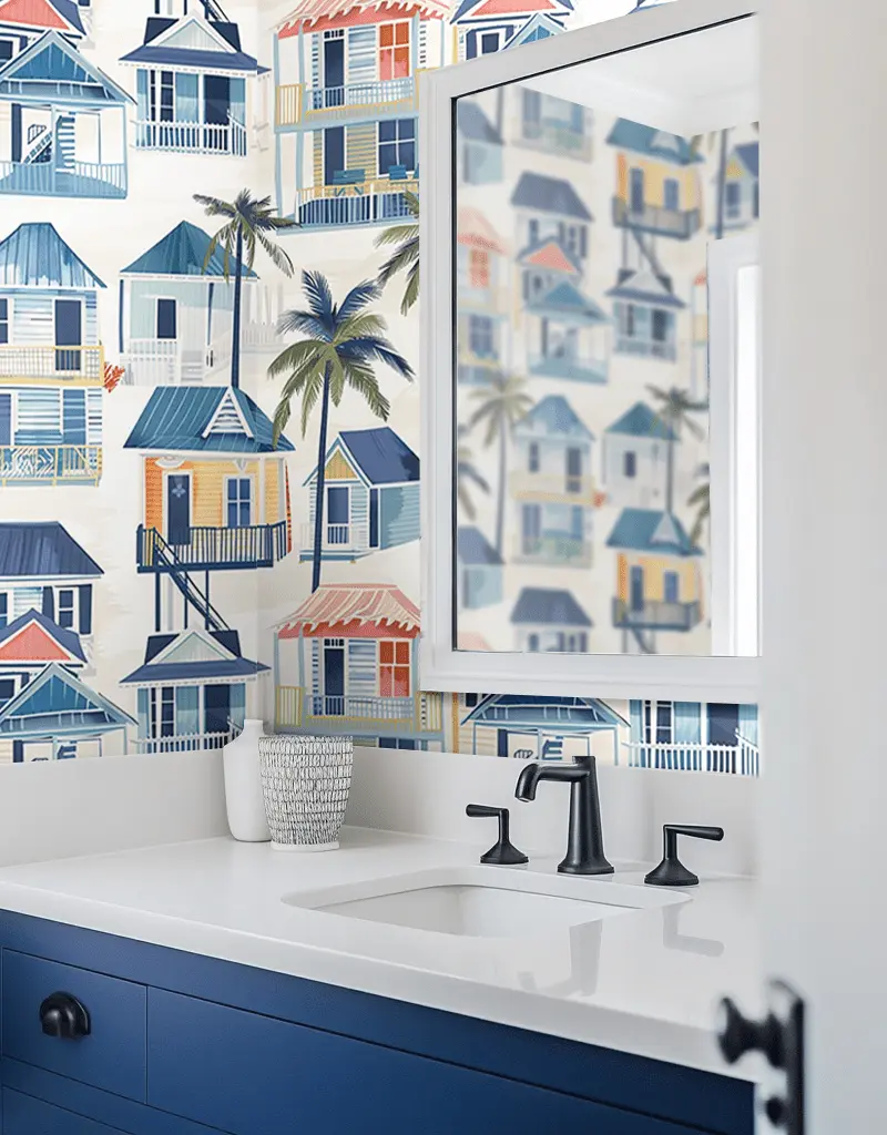 Papel tapiz Casas costeras Willoughby