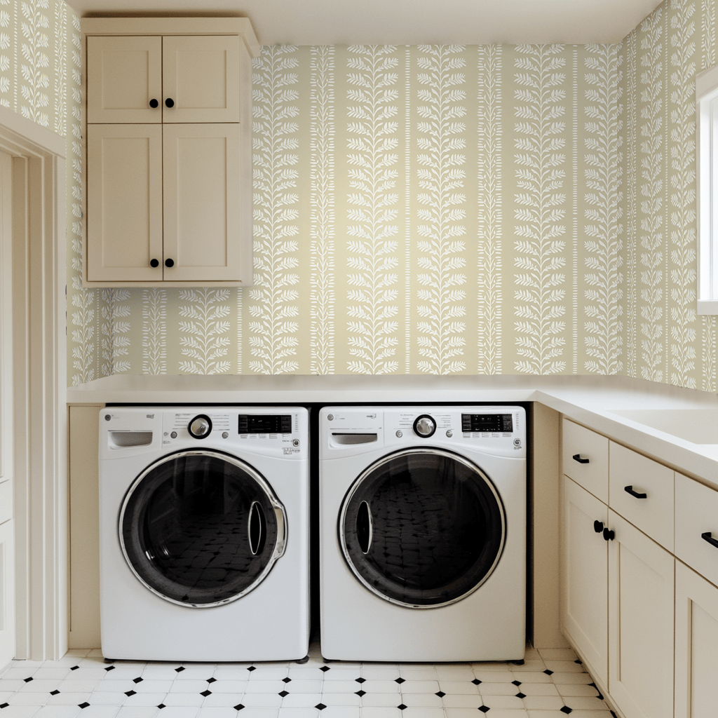 Papel tapiz Ramas marfil Willowstripe
