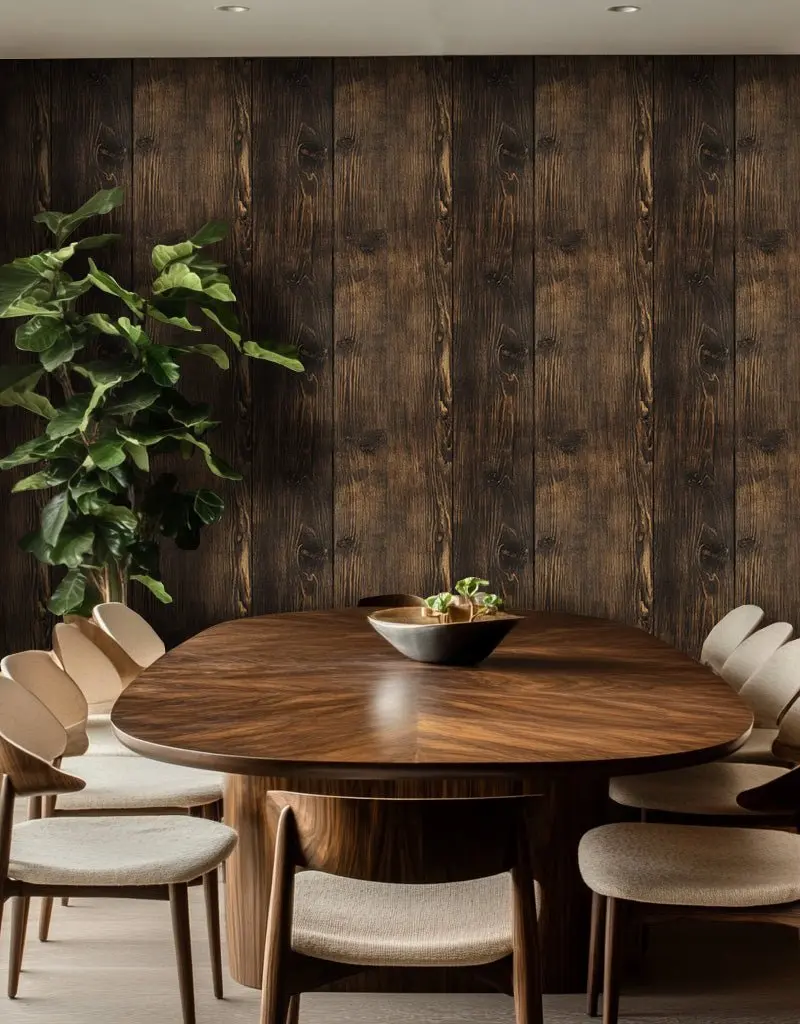 Papel tapiz Madera oscura envejecida