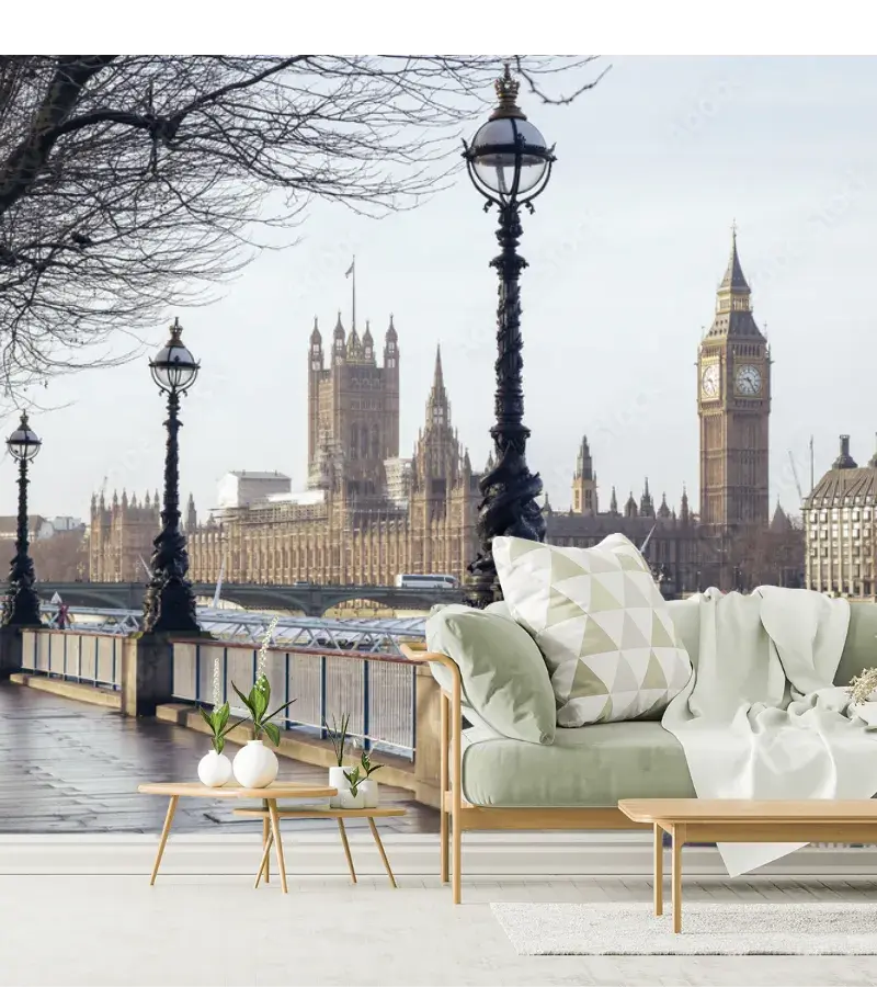 Mural Londres Eternidad - Fotomural Decorativo para Sala o Recámara en Vinil o Papel Tapiz