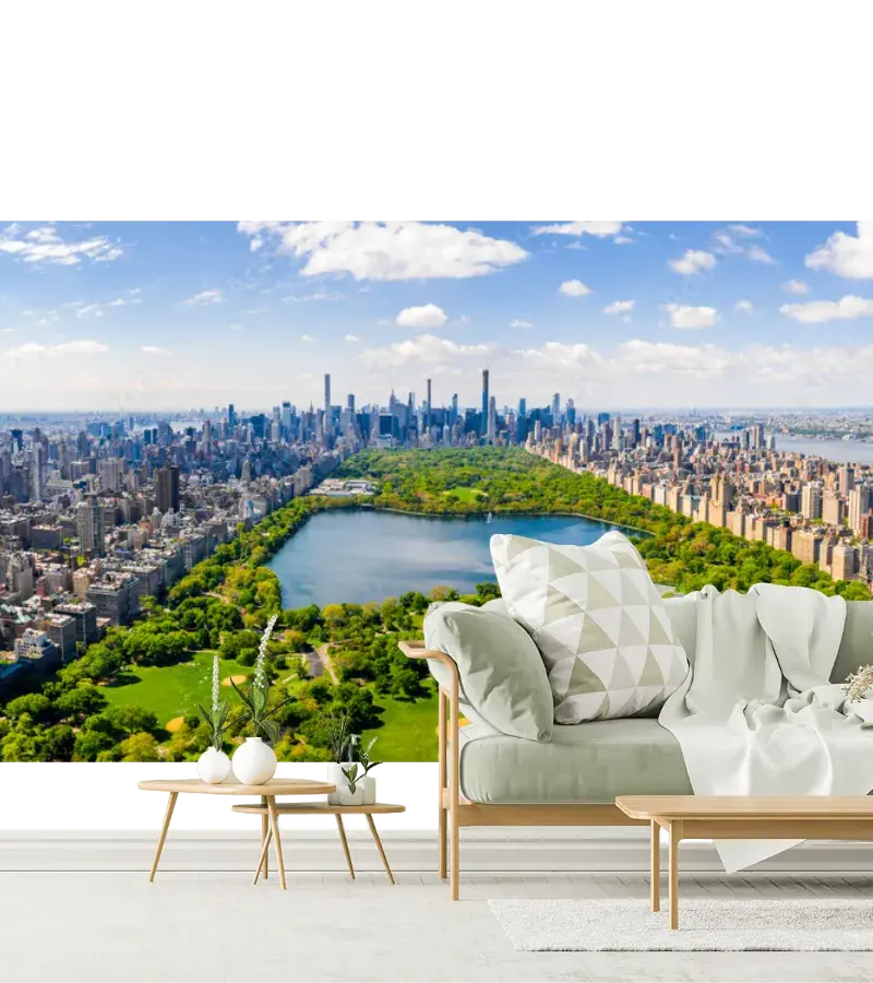Mural Central Dreamscape Vista Urbana Papel Tapiz Decorativo