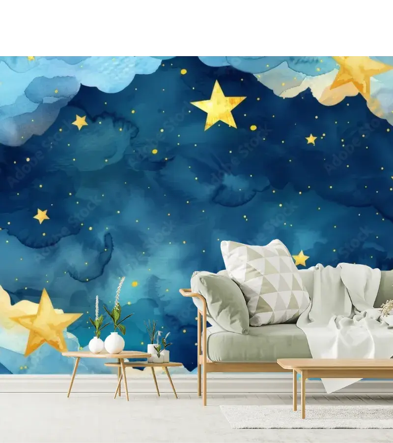 Mural Cielo de Ensueño Estrellado para Pared