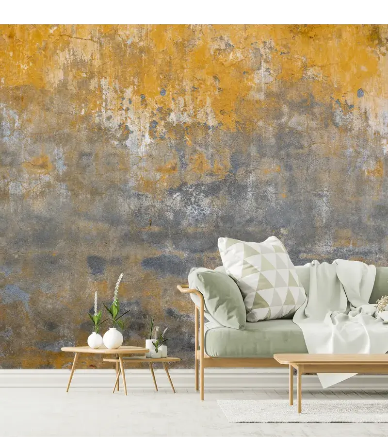 Mural Texturizado Místicos Ocre y Óxido para Pared, Vinil Arquitectónico