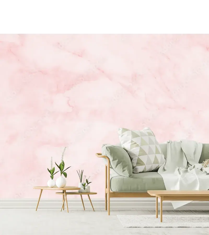 Mural Rose Quartz Suave para Decoración de Sala y Recámara