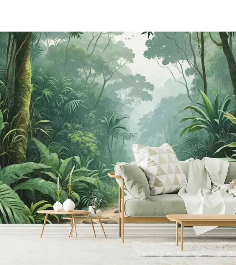 Mural de Pared Modelo Sendero Escondido en Vinil Arquitectónico y Papel Tapiz