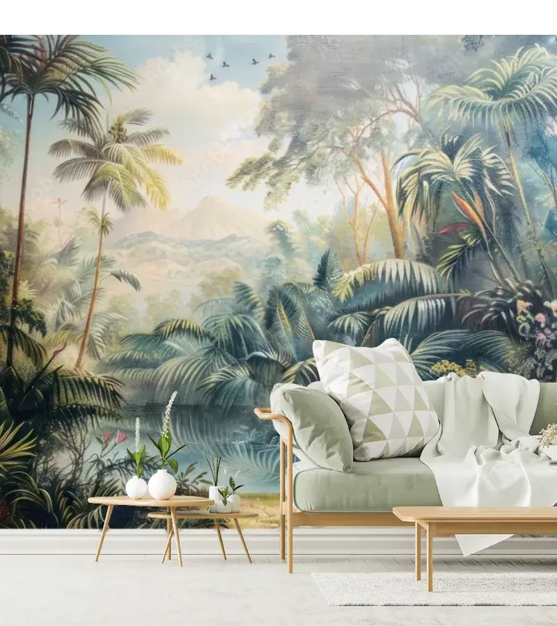 Mural Selva Pantera Negra